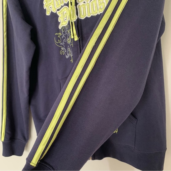 Harley Davidson Edison NJ full zip hooded sweatshirt navy blue green L - Picture 9 of 11